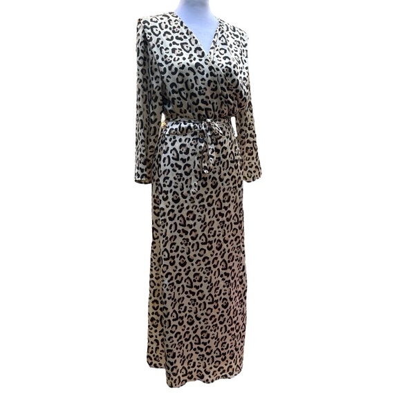 NWT Zara Animal Print Wrap Dress | Large - Picture 6 of 15